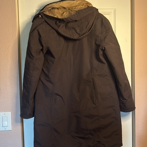 Lands' End Women's Brown Winter Squall Jacket with hood Size M - Picture 6 of 8